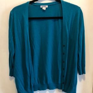 Peacock blue cardigan